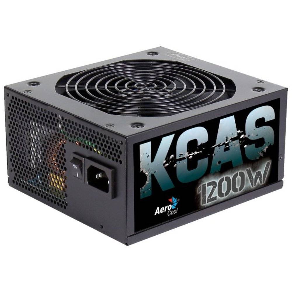 Блок питания Aerocool KCAS-1200M <1200W, (20+4+4+4) pin, 8x(6+2) pin, 10xSATA, 6xMolex, FDD, 14 см,