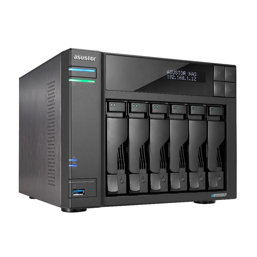 сетевое хранилище ASUSTOR AS6706T 6-Bay NAS/Media player/Intel Celeron N5105 2.0GHz up to 2.9GHz, 8G