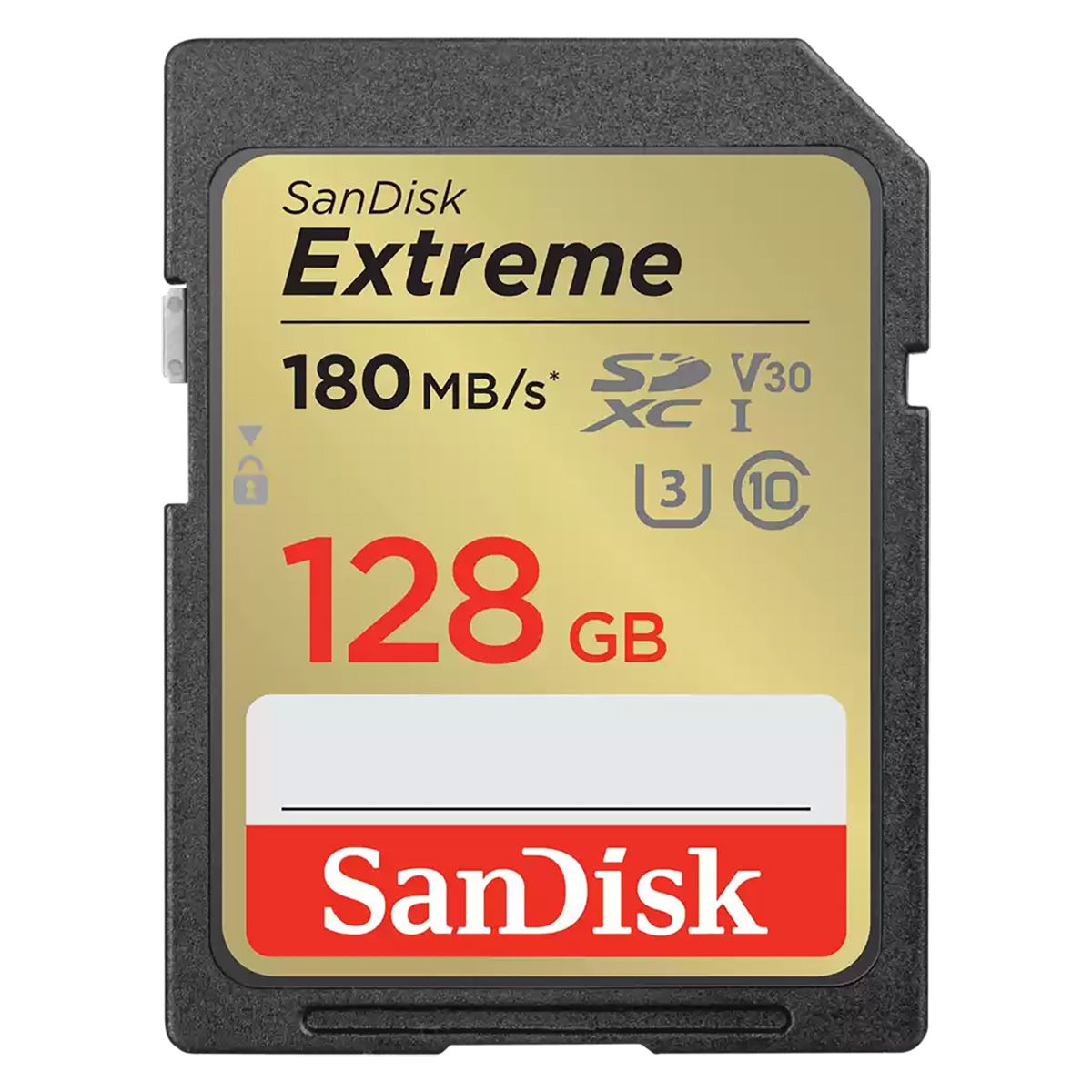 Карта памяти SanDisk Extreme SD UHS I 128GB Card for 4K Video for DSLR and Mirrorless Cameras  180MB