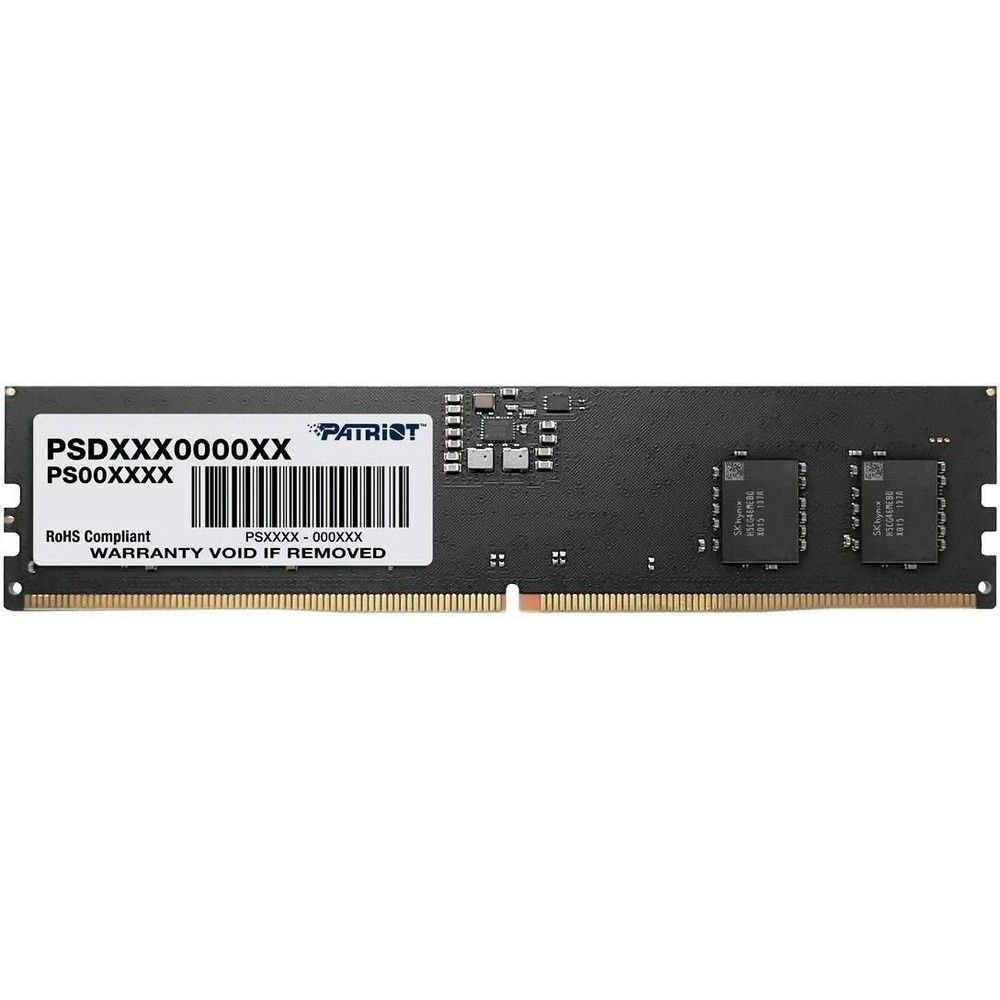 Память DDR5 8GB 5200MHz Patriot PSD58G520081 Signature Line RTL PC5-41600 CL42 DIMM 288-pin 1.1В sin