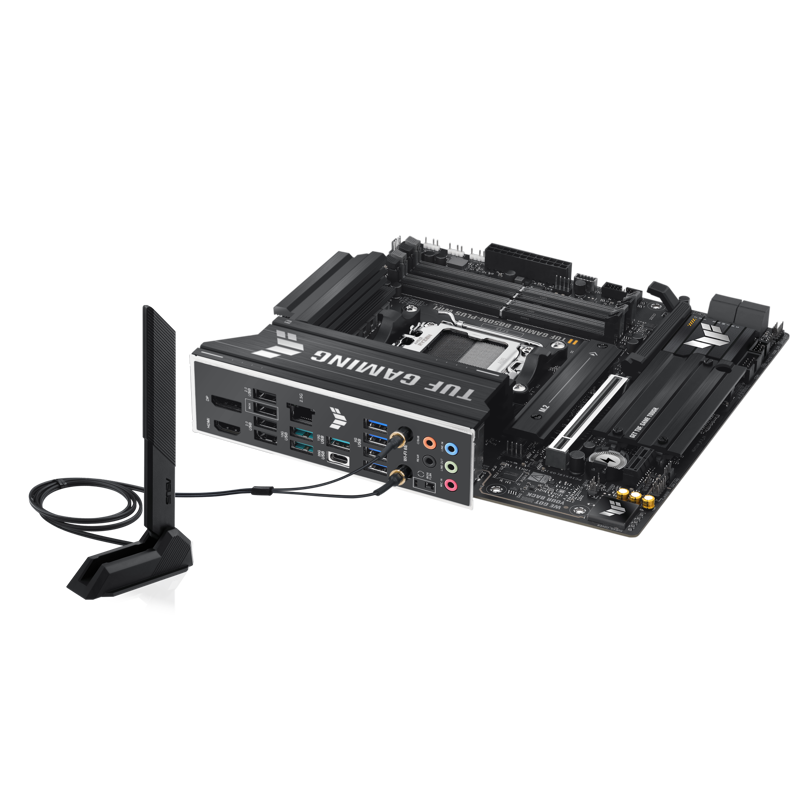 Материнская плата Asus TUF GAMING B850M-PLUS WIFI Socket AM5 AMD B850 4xDDR5 mATX AC`97 8ch(7.1) 2.5