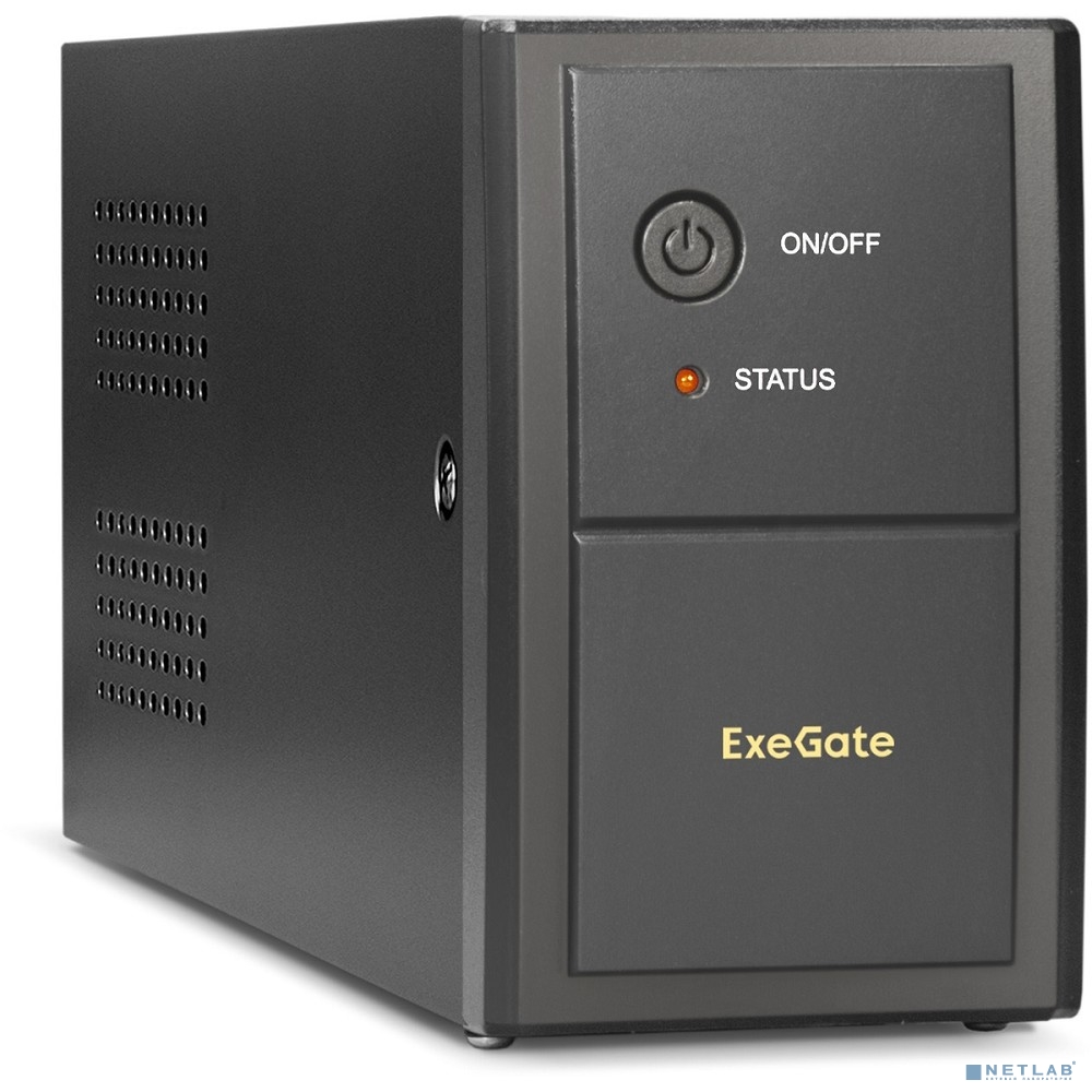 Exegate EP285475RUS ИБП ExeGate Power Back BNB-850.LED.AVR.EURO.RJ <850VA/480W, LED, AVR,2 евророзет