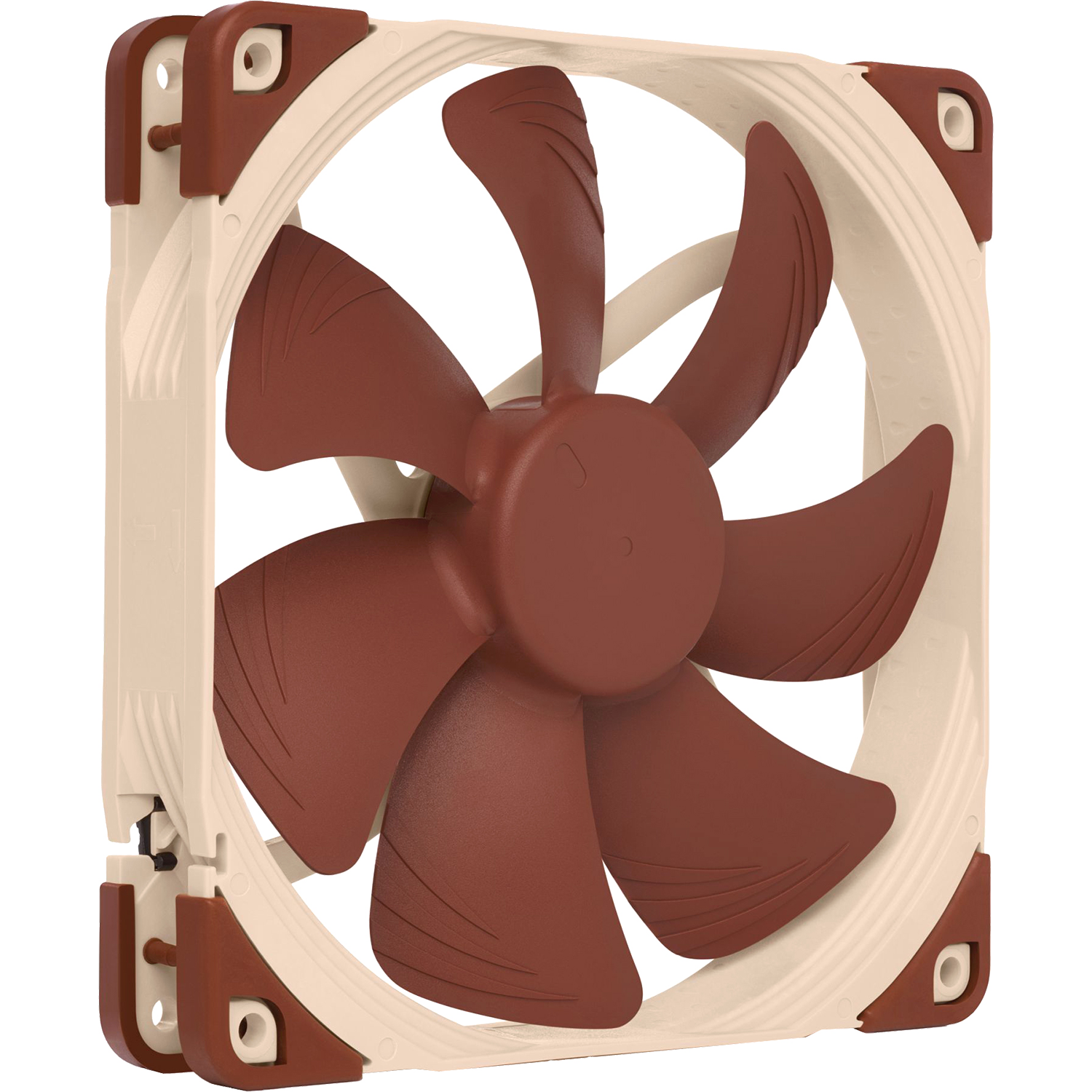 Кулер для корпуса/ Case Cooler Noctua NF-A14 PWM (140x140x25mm, 4-pin PWM, 82.5CFM, 24.6dBA, 1500RPM, Beige/Brown)