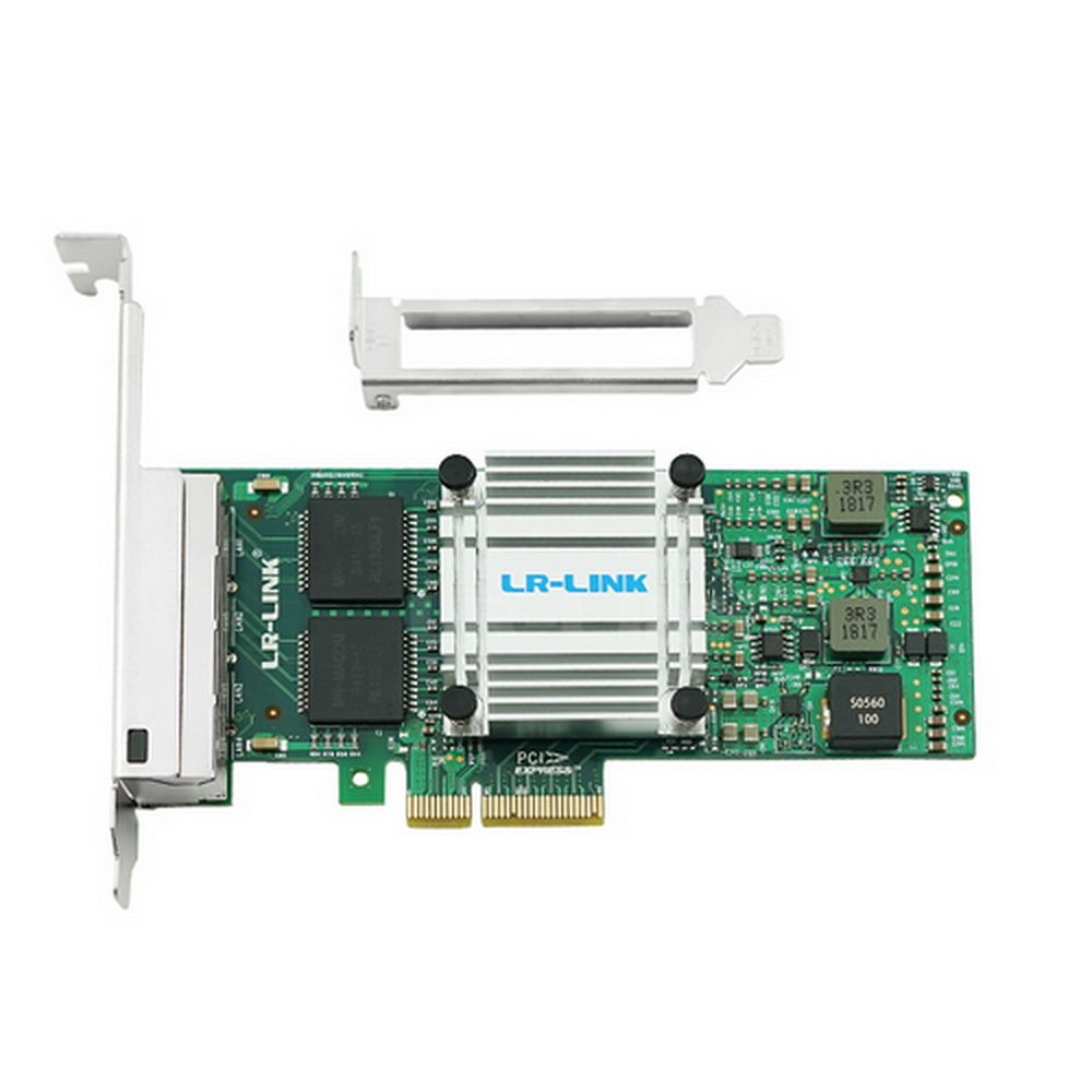 Сетевой адаптер LR-LINK LREC9714HT Intel I350 AM4 PCI-E x4 1GB 4 x RJ45 I350-T4