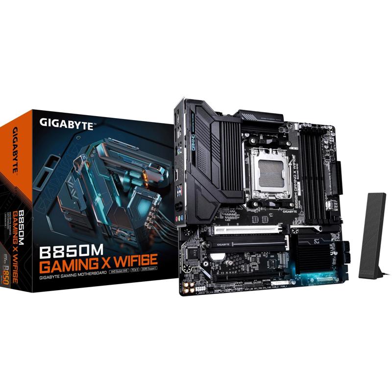 Материнская плата Gigabyte B850M GAMING X WF6E Socket AM5 AMD B850 4xDDR5 mATX AC`97 8ch(7.1) 2.5Gg 