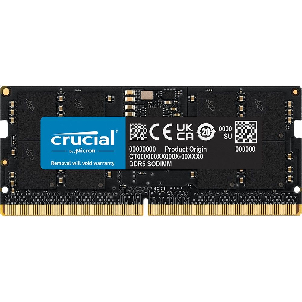 Модуль памяти 32GB Crucial DDR5 5600 SO DIMM Classic Laptop Memory Non-ECC, CL46, 1.1V, DRx8