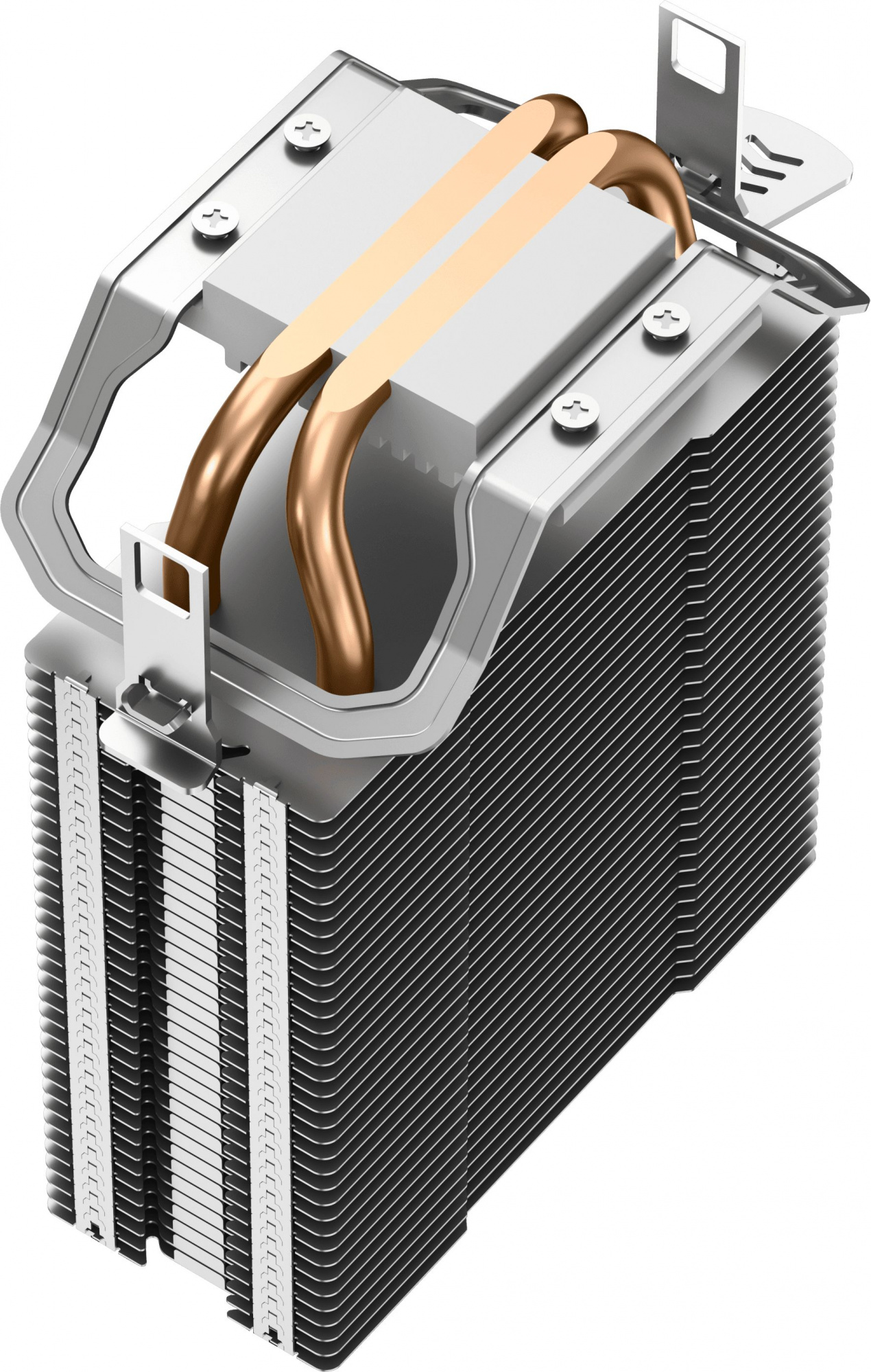 Устройство охлаждения(кулер) Deepcool AG200 Soc-AM5/AM4/1200/1700/1851 серебристый 4-pin 18-31dB Al+