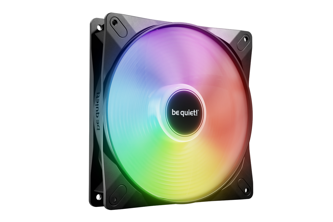 Кулер для корпуса BE QUIET! BL120 LIGHT WINGS LX 120mm PWM (120x120x25mm, 4-pin PWM, ARGB, 51.5CFM, 25.5dBA, 1600RPM, Black)
