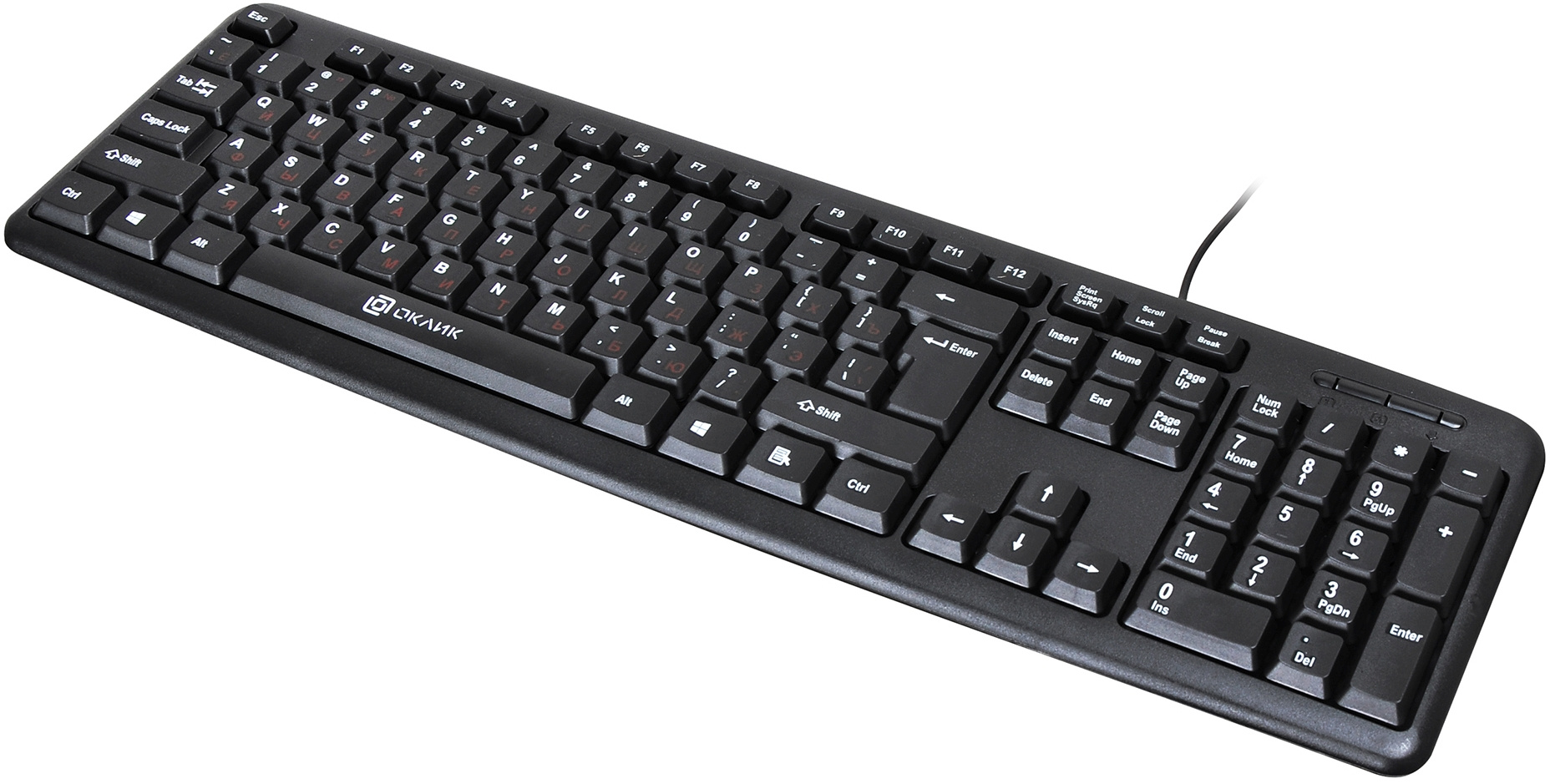 Клавиатура Оклик 90M черный USB