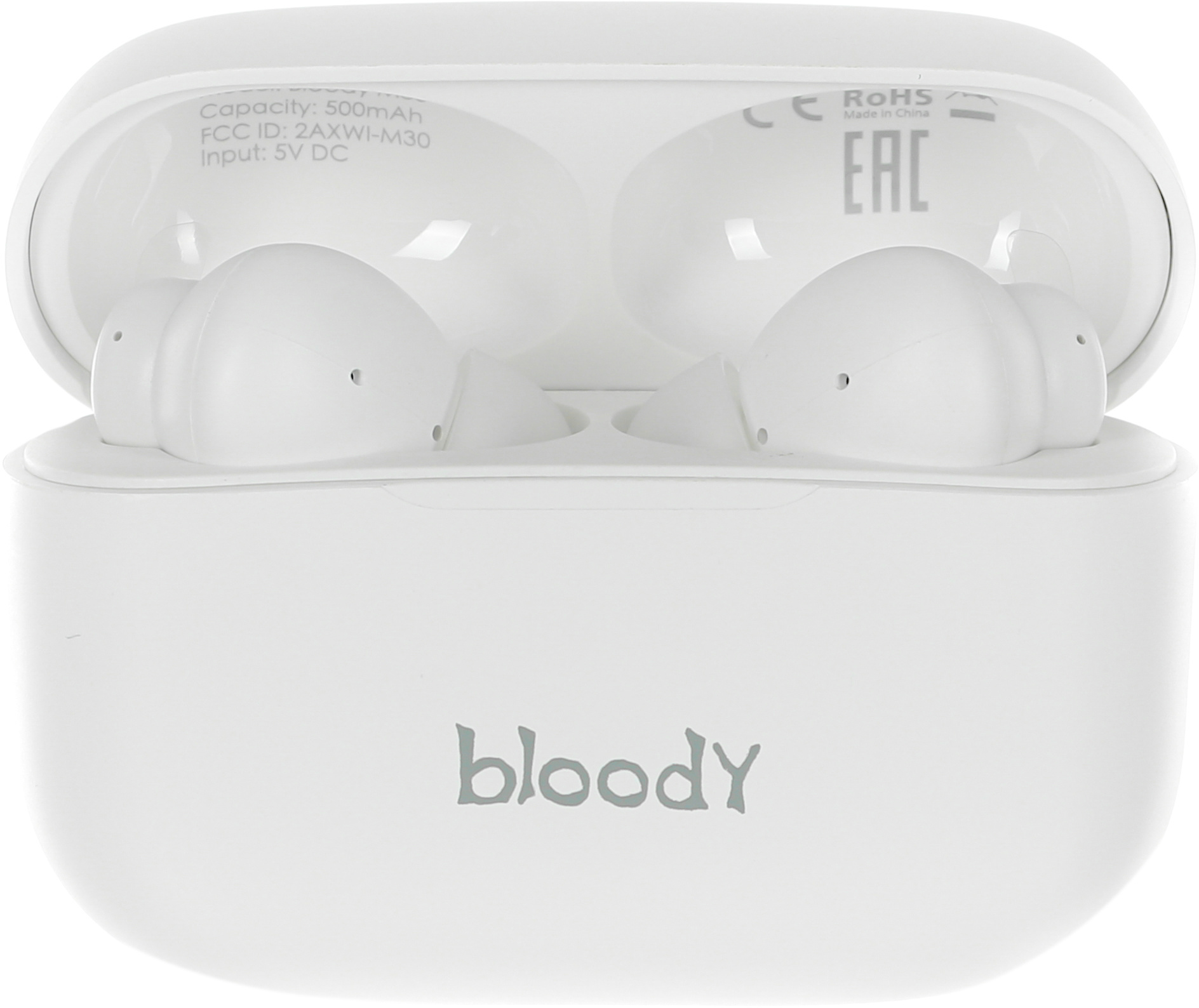 Гарнитура внутриканальные A4Tech Bloody M30 белый беспроводные bluetooth в ушной раковине (M30 (WHIT