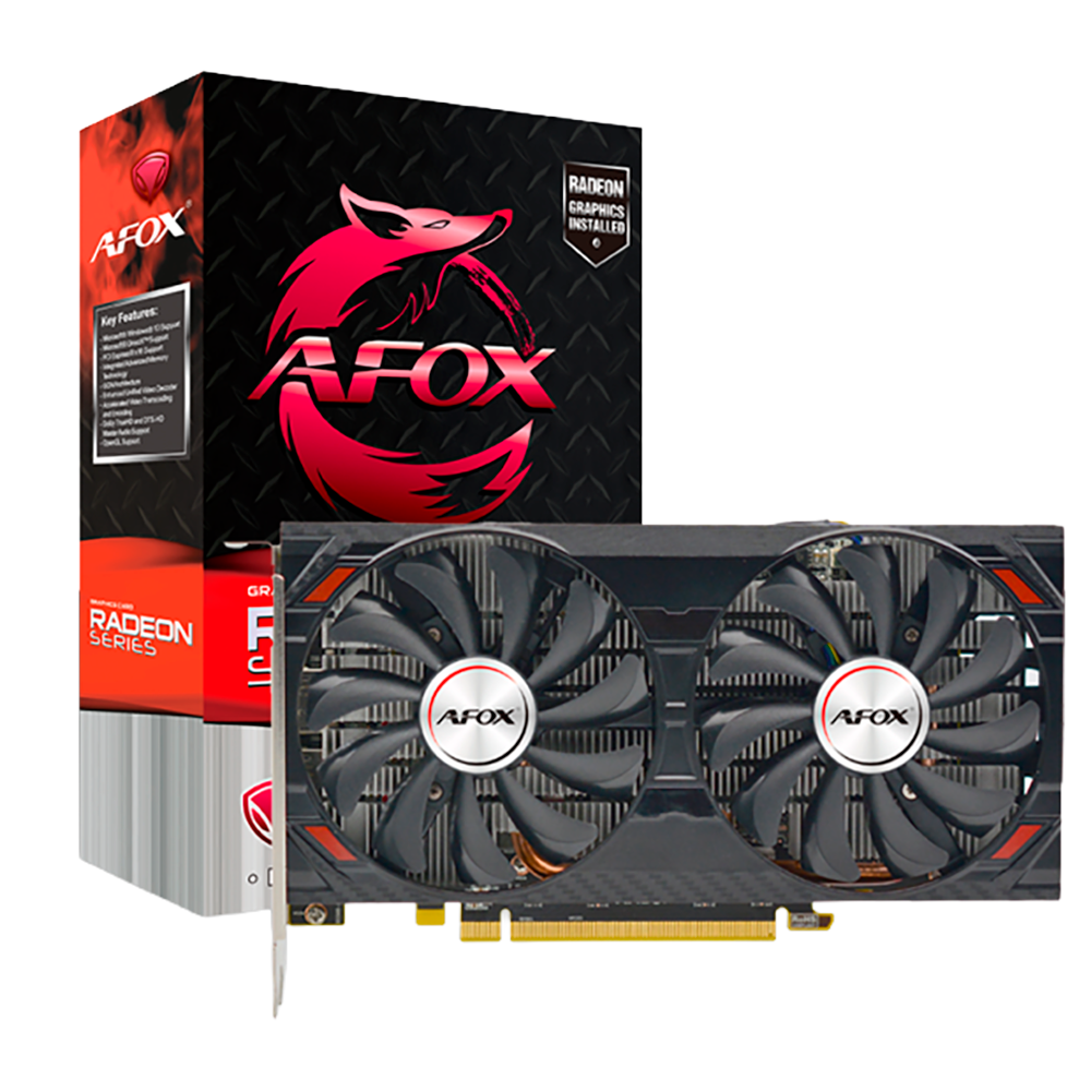 Видеокарта Afox RX5500 8GB GDDR6 128bit 2xDP HDMI 2FAN RTL