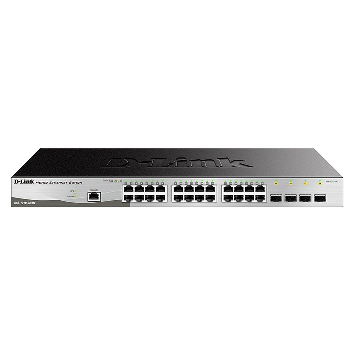 Коммутатор D-Link DGS-1210-28/ME/B2A Управляемый L2 коммутатор с 24 портами 10/100/1000Base-T и 4 по