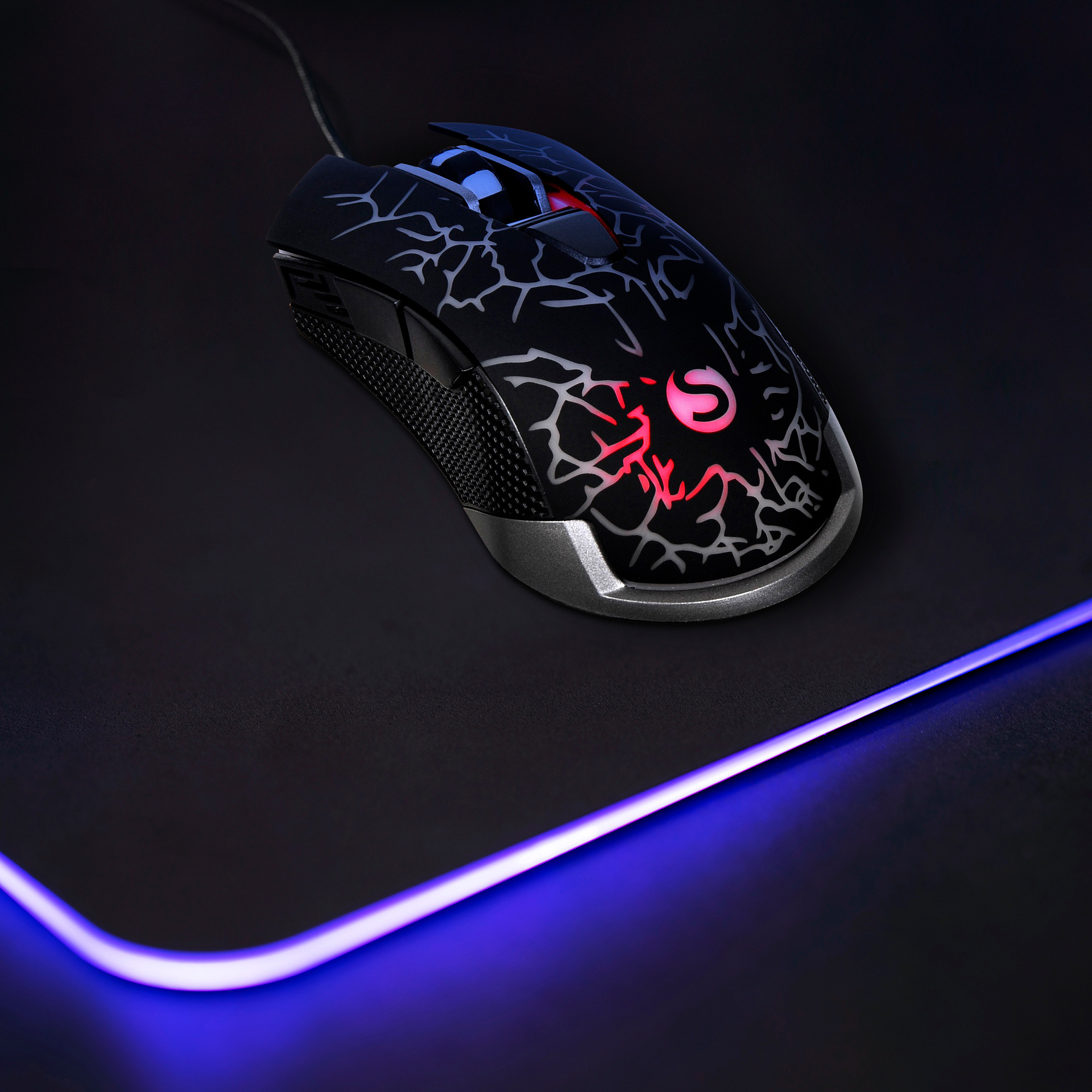 Мышь SunWind SW-M705G черный оптическая 3600dpi USB для ноутбука 6but (1422391)