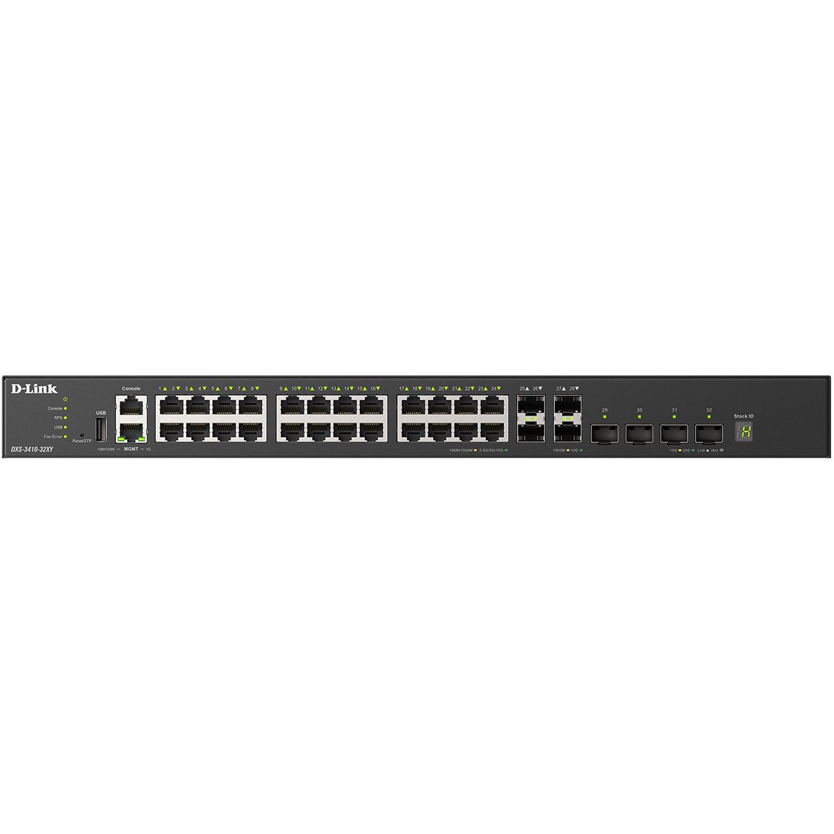 Коммутатор D-Link DXS-3410-32SY/A1A Управляемый L3 стекируемый коммутатор с 28 портами 10GBase-X SFP