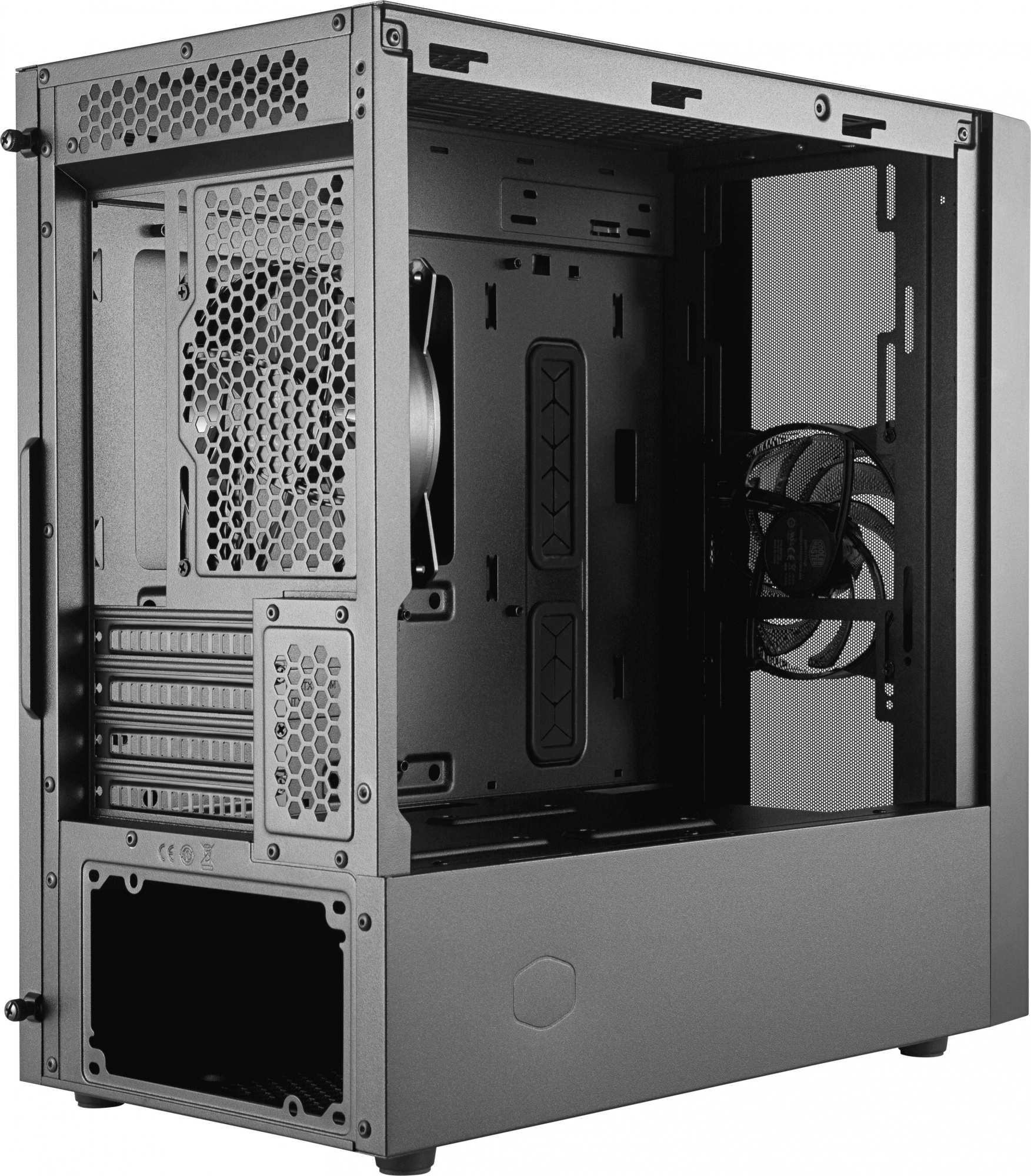 Корпус Cooler Master MasterBox NR400 w/o ODD черный без БП mATX 4x120mm 4x140mm 2xUSB3.0 audio bott 