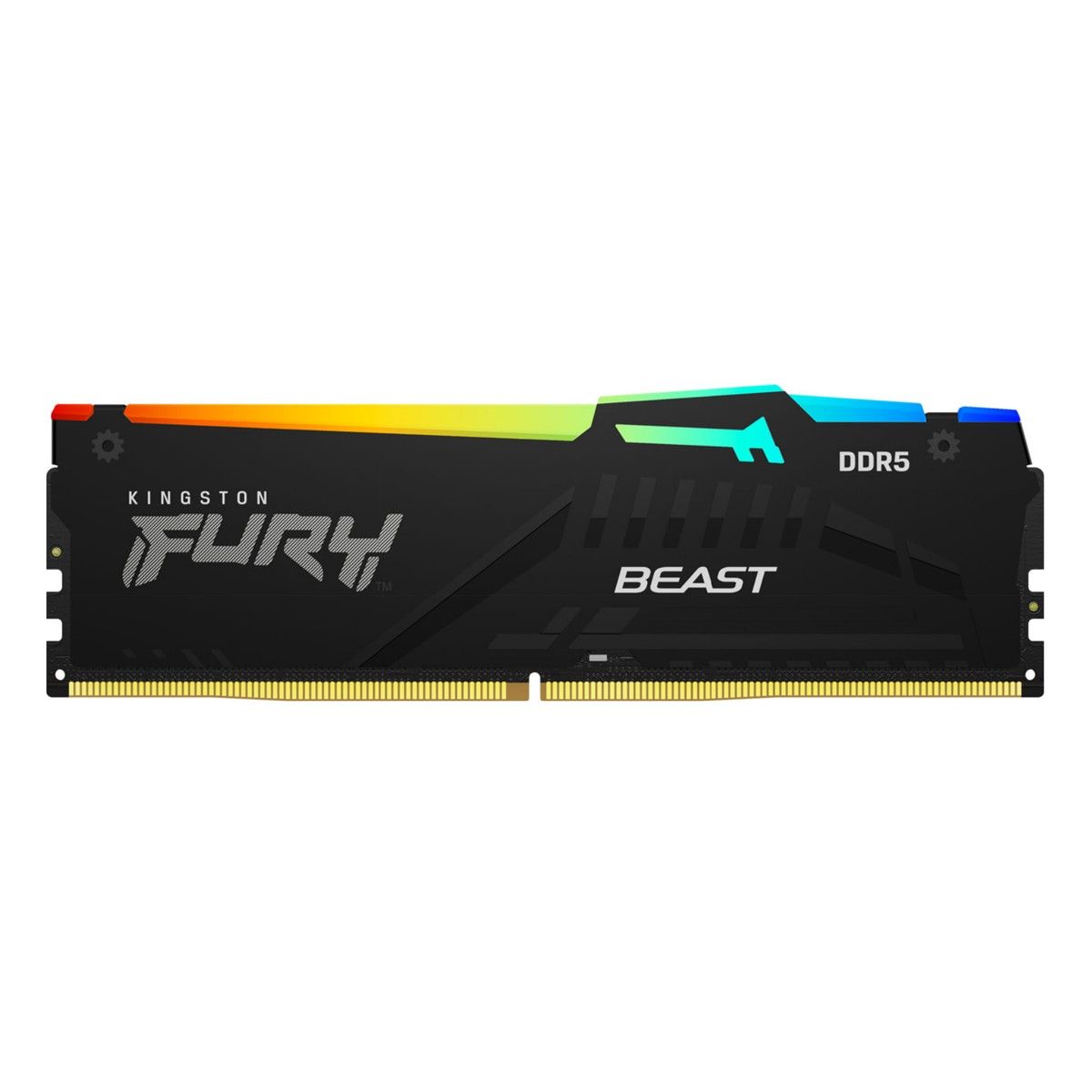 Память DDR5 16Gb 5200MHz Kingston KF552C40BBA-16 Fury Beast Black RGB RTL Gaming PC5-41600 CL40 DIMM