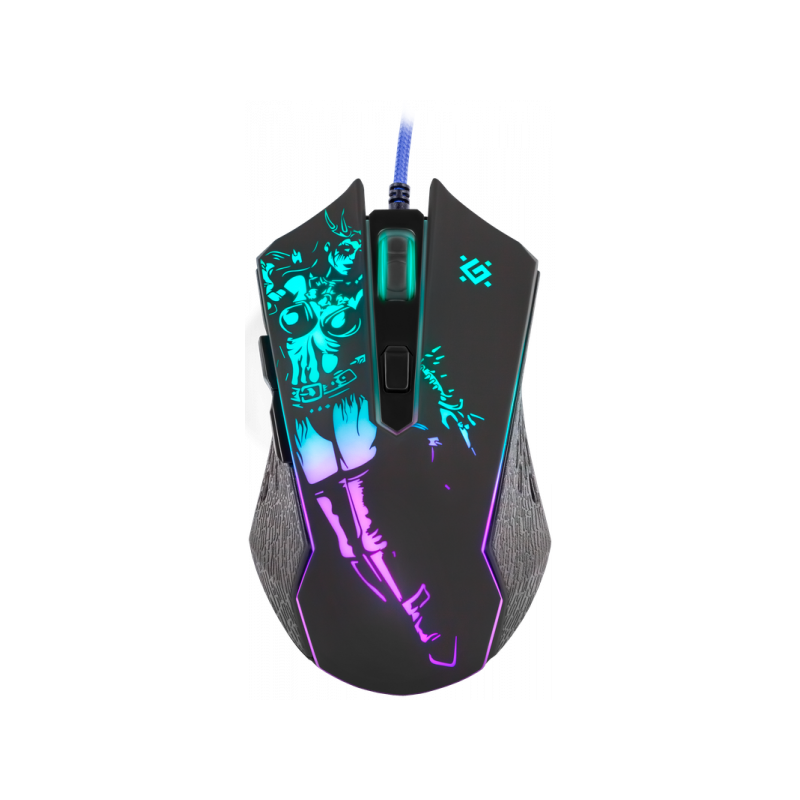 Мышь Defender Sin`Sister GM-933 черный оптическая 7200dpi USB 5but (52933)