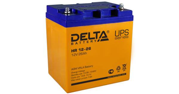 Аккумуляторная батарея DELTA BATTERY HR 12-26