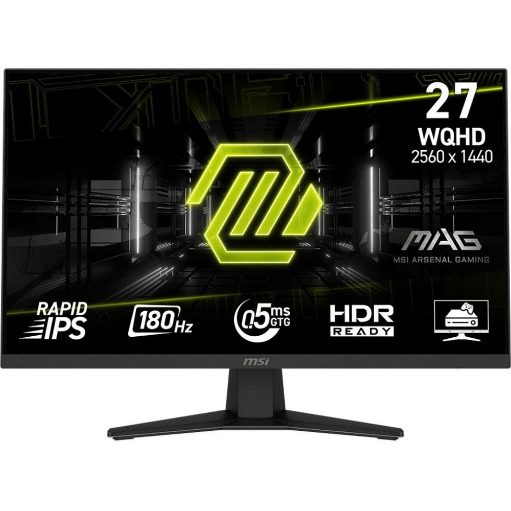 Монитор MSI 27" Mag MAG 274QF черный IPS LED 16:9 HDMI полуматовая 250cd 178гр/178гр 2560x1440 180Hz