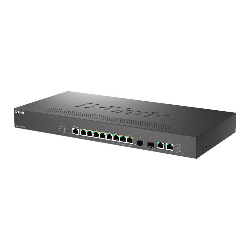 D-Link DMS-1250-12TP/A1A/6KV Управляемый L2 коммутатор с 8 портами 100/1000/2.5GBase-T, 2 портами 10