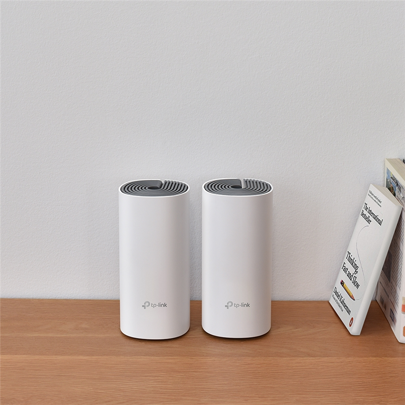 TP-Link Deco E4(2-pack), AC1200 Домашняя Mesh Wi-Fi система, 2 устройства, до 300 Мбит/с на 2,4 ГГц 