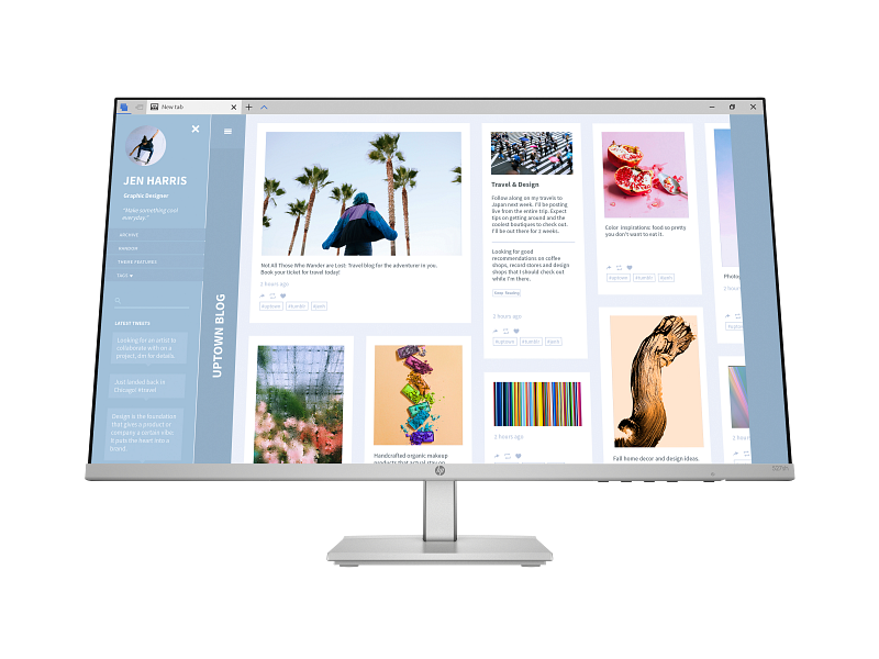 Монитор HP Series 5 27 inch - 527sh Monitor 1920x1080 FHD, 16:9, IPS, 300 cd/m2, 5 ms, 178°/178°, 2x