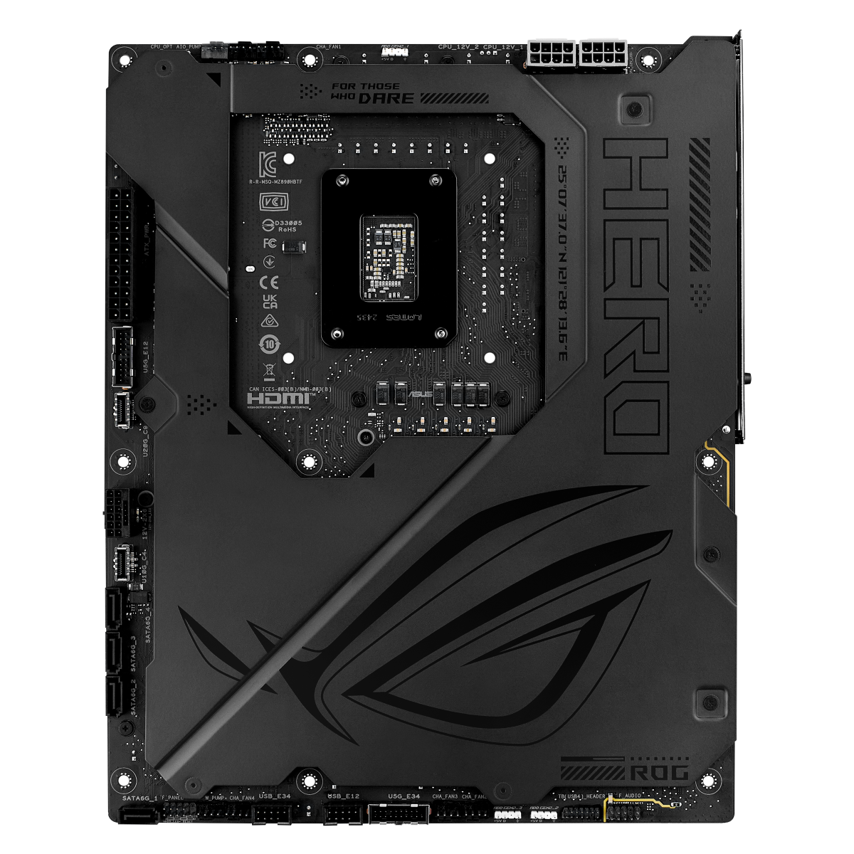 Материнская плата ASUS ROG MAXIMUS Z890 HERO BTF LGA1851 ATX 4хDDR5 PCIEx16 PCIEx4 PCIEx1 6xM.2 2xTh
