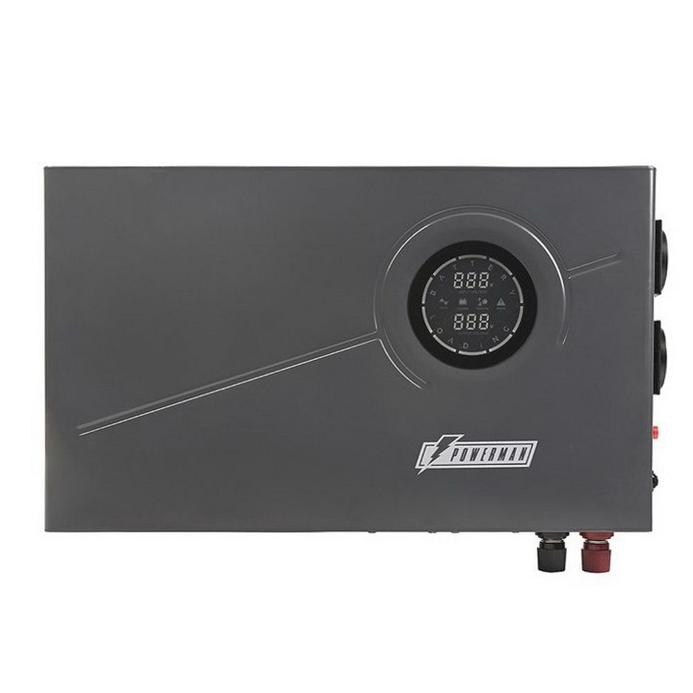 ИБП POWERMAN Smart 1000 INV Graphite Мощность 1000 ВА / 600 Вт, розетки Shuko - 2 шт. Стабилизирует 