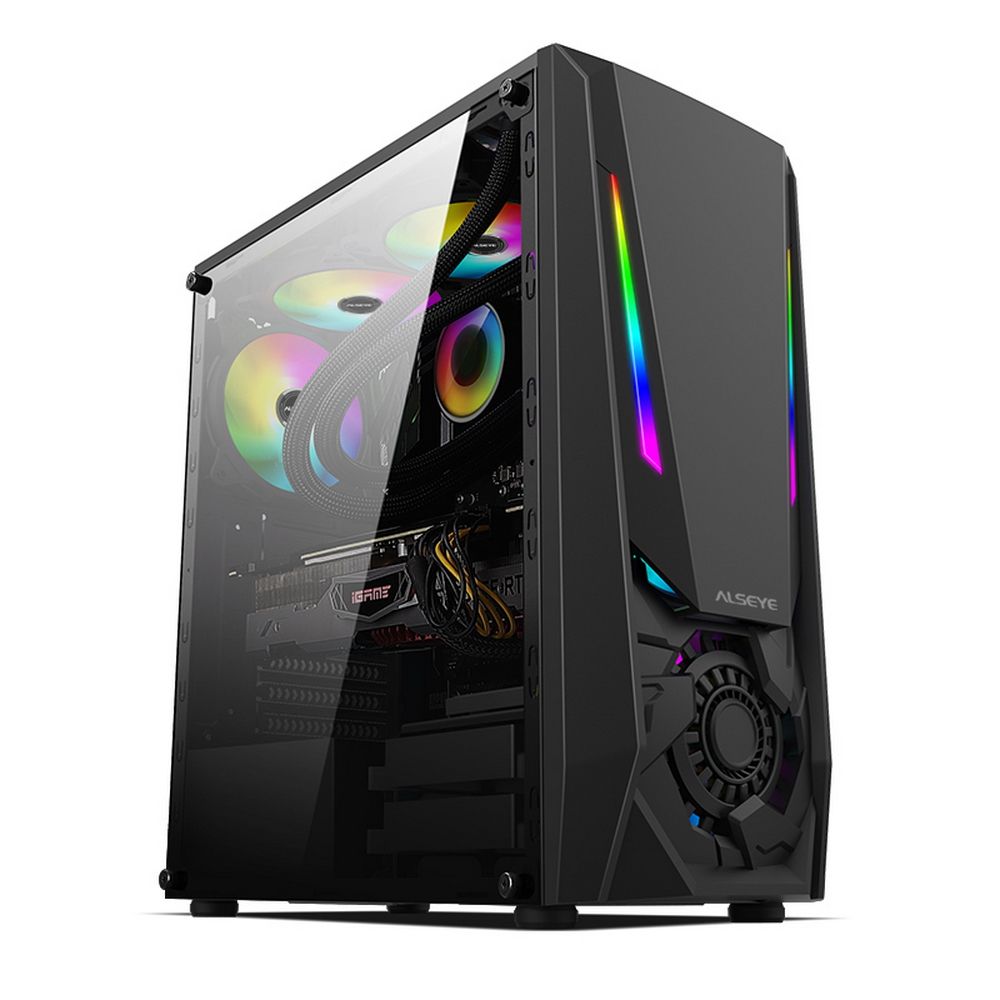 Корпус ALSEYE  Reactor-B Mini-ITX/Micro ATX/ATX, USB2.0*2+HD Audio+USB3.0*1 USB2.0*2+HD Audio+USB3.0