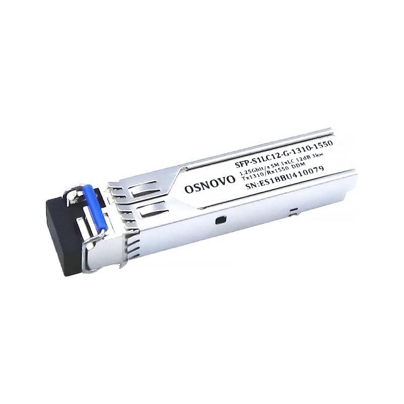 Oптический SFP модуль OSNOVO SFP-S1LC12-G-1310-1550 Оптический SFP Модуль. Одно волокно Single Mode.