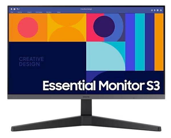 Монитор Samsung 24" Essential S3 S24C330GAI черный IPS LED 1ms 16:9 HDMI полуматовая 250cd 178гр/178