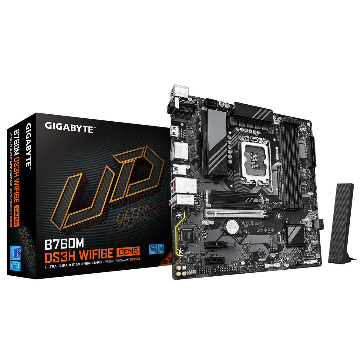Материнская плата Gigabyte B760M DS3H WF6E GEN5, RTL