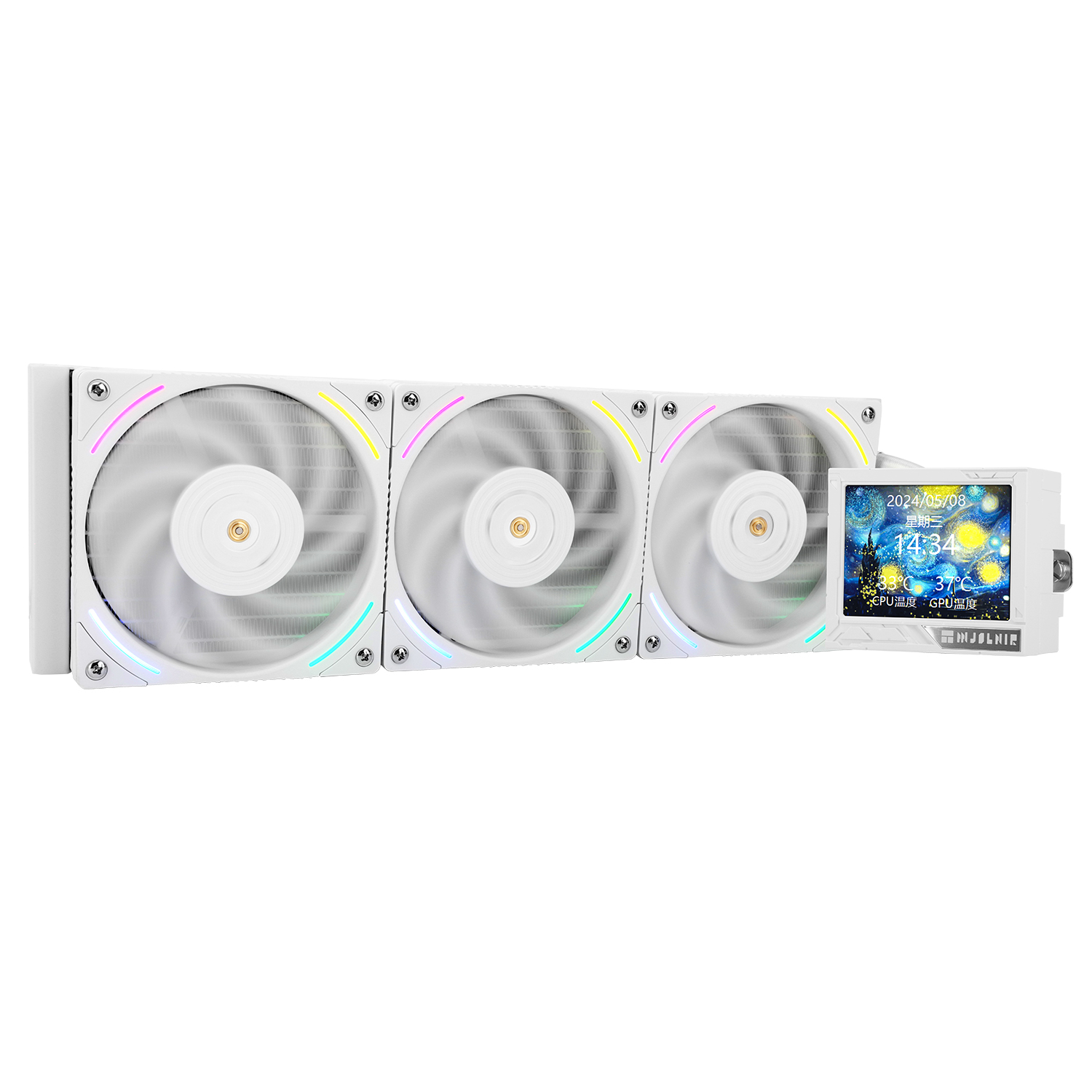 Система водяного охлаждения Thermalright Mjolnir Vision 360 ARGB White / 3x120mm ARGB PWM Fans / TRMV360AW