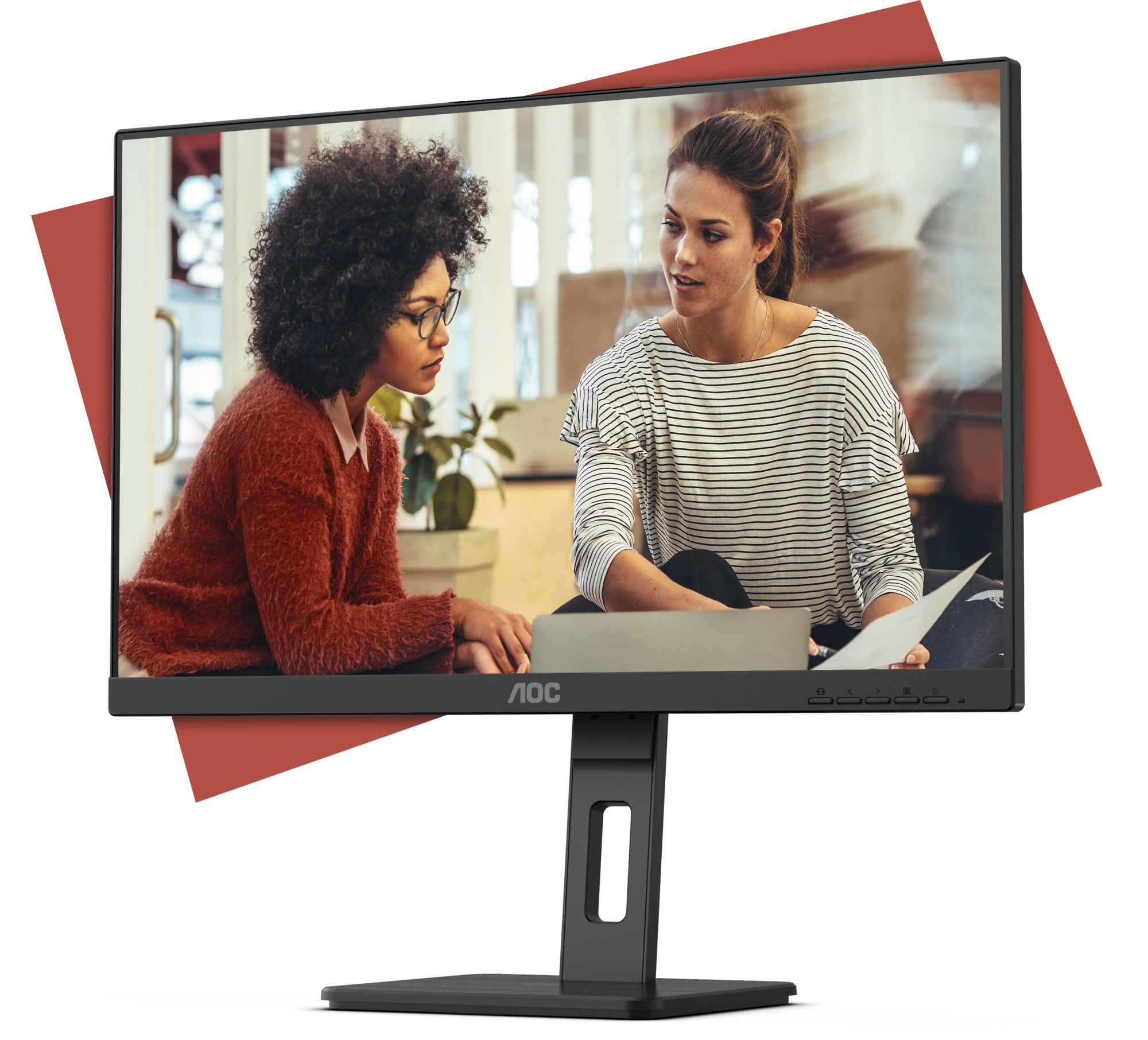 Монитор AOC 24" 24E3QAF черный IPS LED 16:9 HDMI M/M матовая HAS Piv 300cd 178гр/178гр 1920x1080 75H