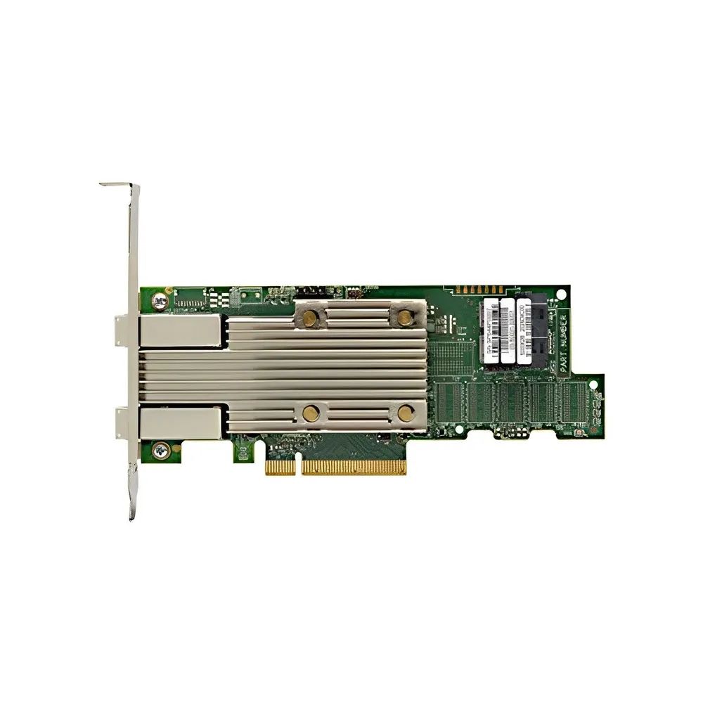 HBA-адаптер Broadcom 05-50031-02005 / 03-50031-18005 9400-8i8e SGL (05-50031-02) PCIe 3.1 x8 LP, Tri-Mode SAS/SATA/NVMe 12G HBA, 16port(2*int SFF8643+2*ext SFF8644), 3516 IOC