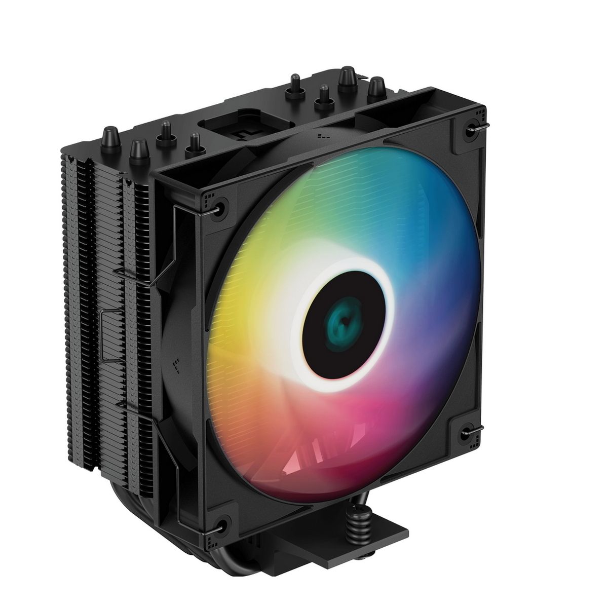 Устройство охлаждения(кулер) Deepcool AG400 Bk ARGB Soc-AM5/AM4/1200/1700/1851 черный/белый 4-pin 31