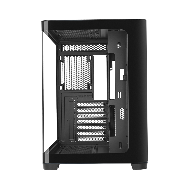 Корпус SAMA V60E Black, Midi-Tower, TG, no fans, 2xUSB 3.0 + 1xUSB 3.2 Type-C, ATX, mATX, mITX Black