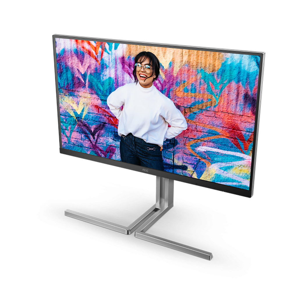 МОНИТОР 32" AOC U32U3CV Black с поворотом экрана (4K, IPS, 3840x2160, 4 ms, 178°/178°, 400 cd/m, 50M