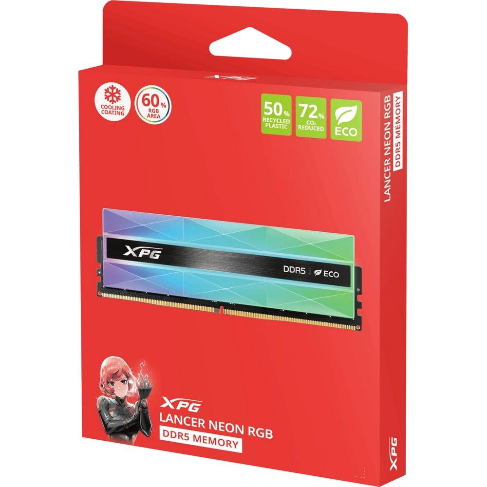 Модуль памяти ADATA 32GB LANCER RGB DDR5 DRAM Module kit 2*16gb, 6000MT/s, CL 30-40-40, 1.35V