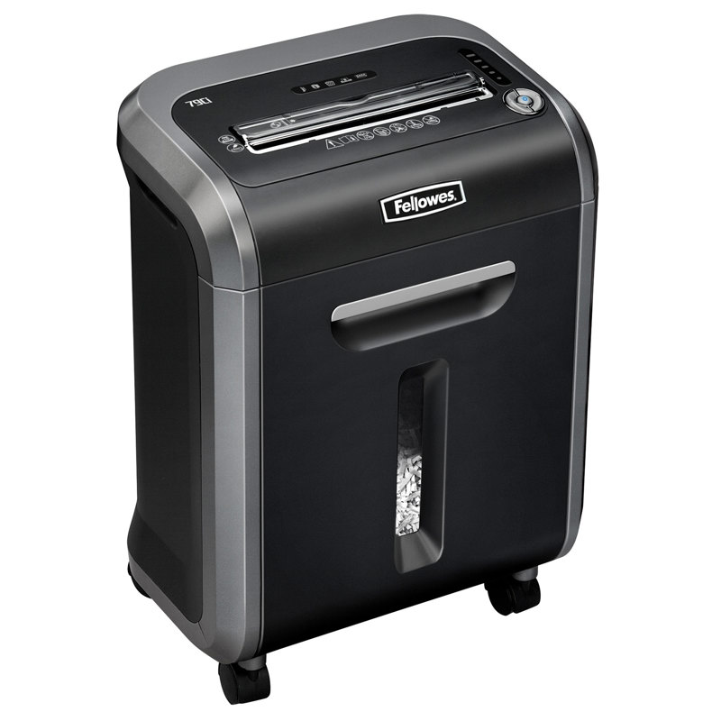 Шредер Fellowes PowerShred 79Ci (секр.P-4) фрагменты 16лист. 23лтр. скрепки скобы пл.карты CD