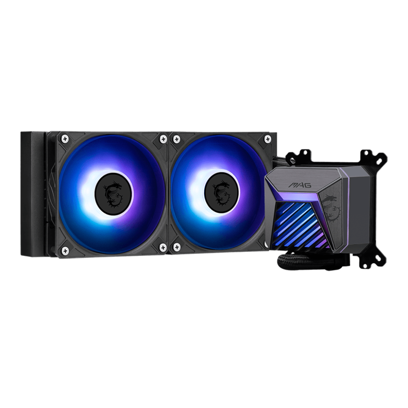 Жидкостная система охлаждения MSI MAG CORELIQUID A15 240 2x ARGB Fan, ARGB Block