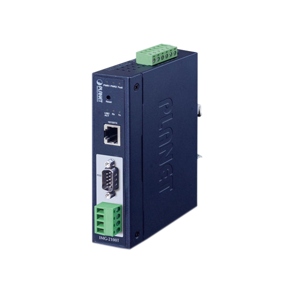 медиа конвертер/ PLANET IMG-2100T IP30 Industrial 1-Port RS232/RS422/RS485 Modbus Gateway (1 x 10/100BASE-TX, -40~75 degrees C, dual 9~48V DC, Modbus RTU/ASCII, Master/Slave )