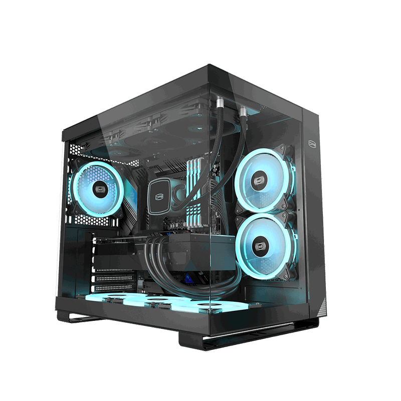 Корпус PCCooler C3T500 ARGB BK, Midi-Tower, TG, 6x120mm ARGB, 1xUSB-C 3.1 + 2xUSB-A 3.0, ATX, mATX, 