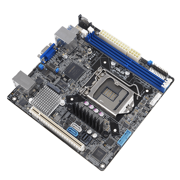 Материнская плата ASUS P12R-I LGA1200 mini-ITX 2xDDR4 PCIEx16 M.2 VGA 2xGLAN (507604)