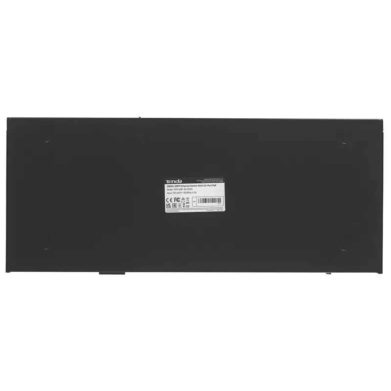 Коммутатор Tenda TEG1128P-24-250W (L2) 26x1Гбит/с 2SFP 24PoE 230W неуправляемый