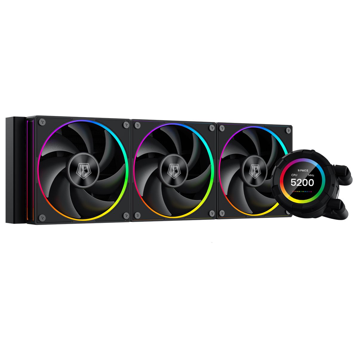 Система водяного охлаждения ID-Cooling SL360 ARGB Soc-AM5/AM4/1200/1700/1851 черный 4-pin 14-30dB Al
