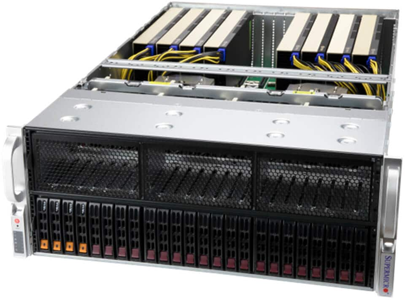 Серверная платформа Supermicro GPU A+ 4U Server 4125GS-TNRT noCPU(2)9004 EPYC/TDP 400W/no DIMM(24) o
