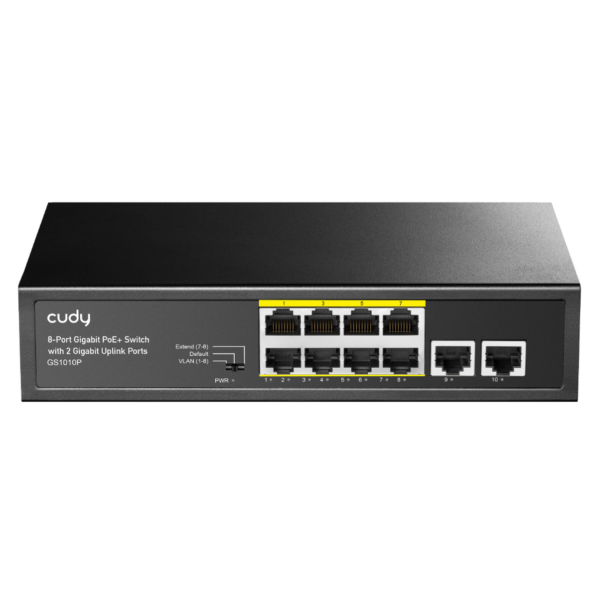 Коммутатор Cudy GS1010P (L2) 10x1Гбит/с 8PoE 120W неуправляемый