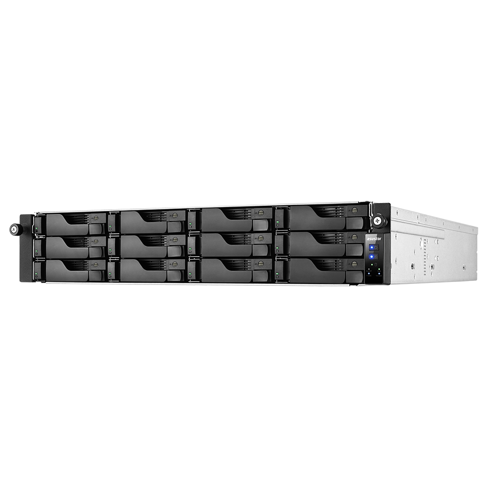 Платформа СХД ASUSTOR AS7112RDX 12 Bay (Max.24) 2xM.2 4xGLAN 8GB (Max.128 GB) DDR4 2xUSB-C 4xUSB