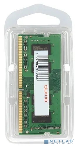 QUMO DDR4 SODIMM 16GB QUM4S-16G2666P19 PC4-21300, 2666MHz